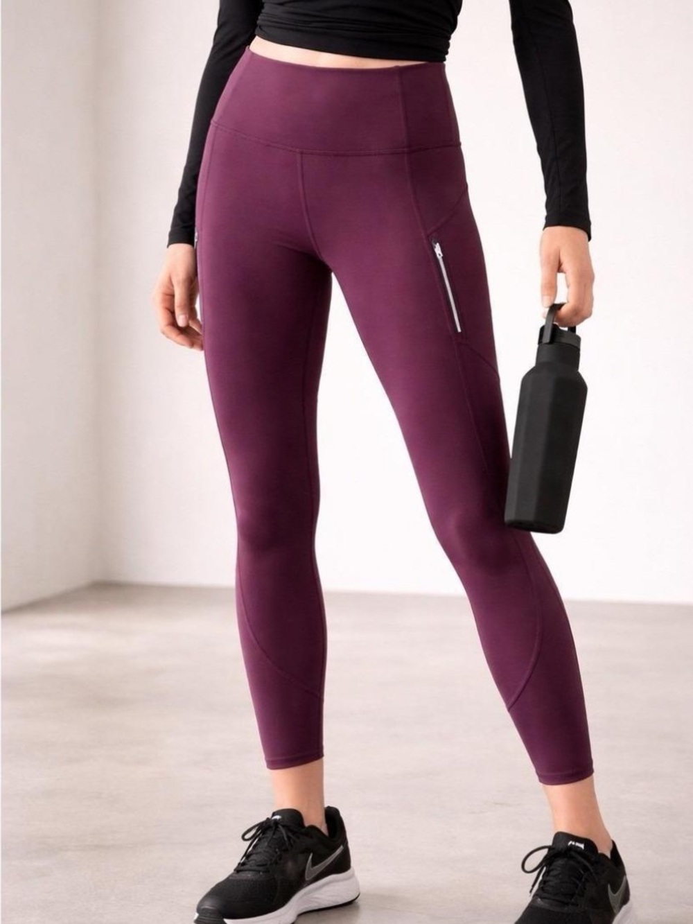 Athleta Rainier Tight Leggings — Burgundy Plum